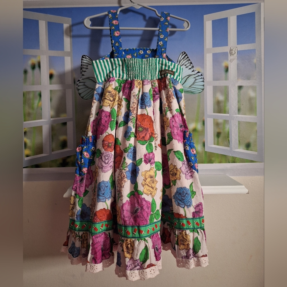 Matilda Jane Floral Eyelet Trim Brilliant Daydream Dress. Size 6. EUC. - Picture 2 of 4